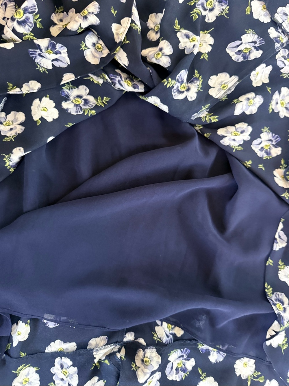 NWT Cinq a Sept Poppies Isha Dress in Navy Floral Size 2 - Picture 8 of 12
